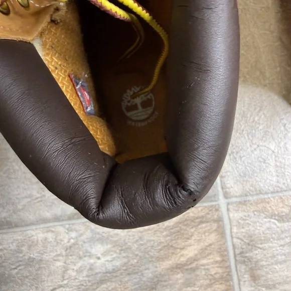 Timberland 6 Inch Premium Boot Wheat GS Shoe Size 4Y Tan 12909 Preowned